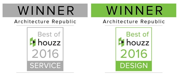 Architecture Republic Best of Houzz 2016 Design and Service awards for the Bowral area.
