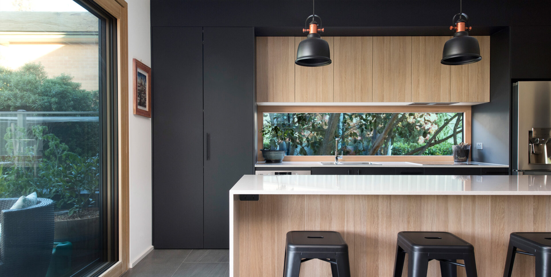 Sydney architectural kitchen with view
