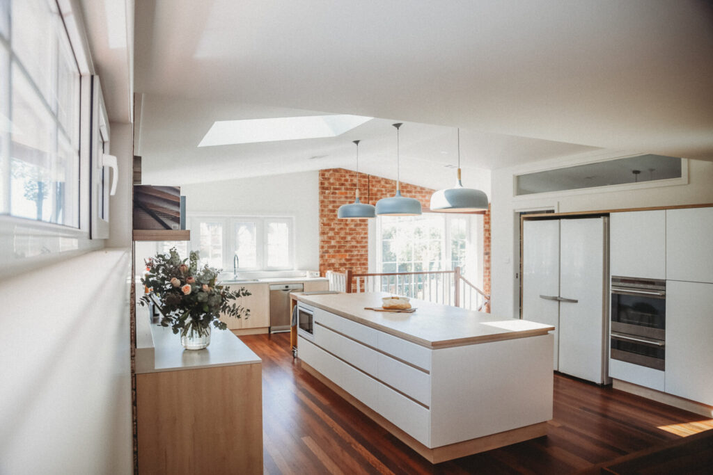 Canberra kitchen - freshly renovated with skylights and natural light
