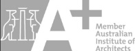 Logo showing we are an A+ Member of Australian Institute of Architects